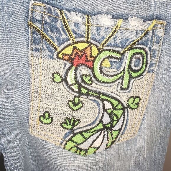 Chip & Pepper retro fit flare embroidered jeans - Picture 6 of 14